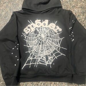 Black Spider Web Hoodie